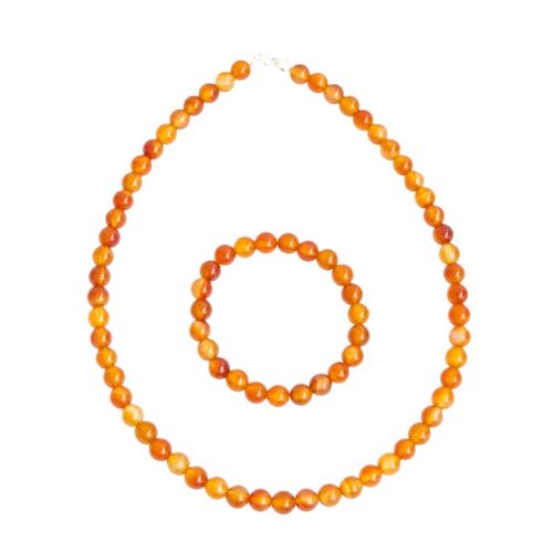 caja cornalina piedras bolas 8mm