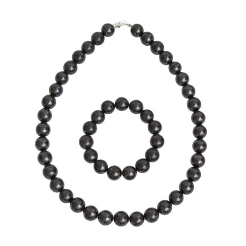 caja shungita piedras bolas 12mm