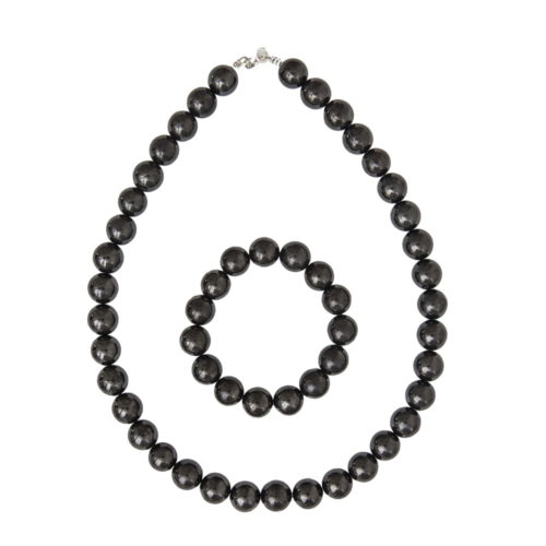 caja shungita piedras bolas 12mm