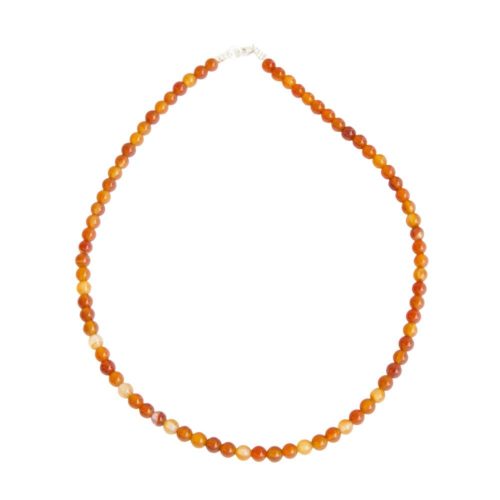 collar cornalina piedras bolas 6mm