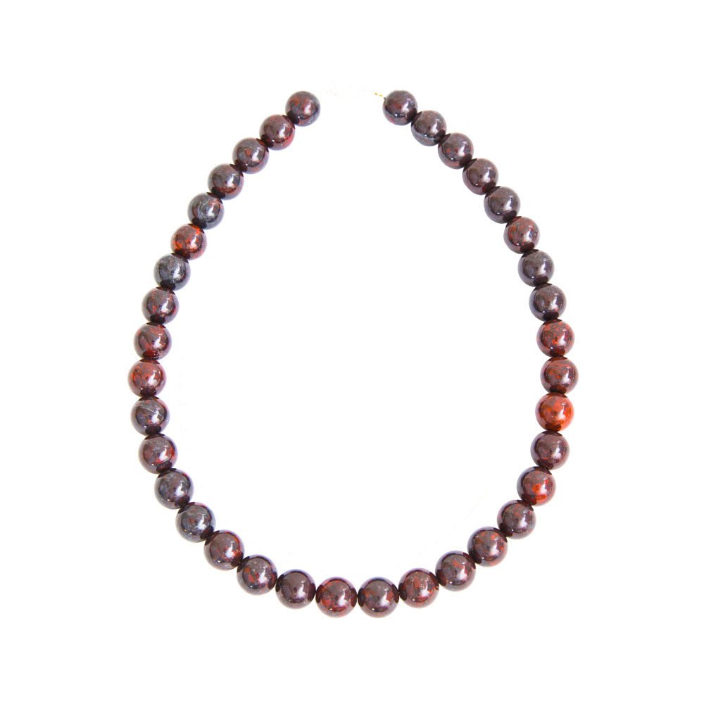 collar jaspe brechado piedras bolas 12mm