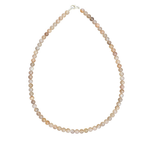 collier pierre de lune pierres boules 6mm