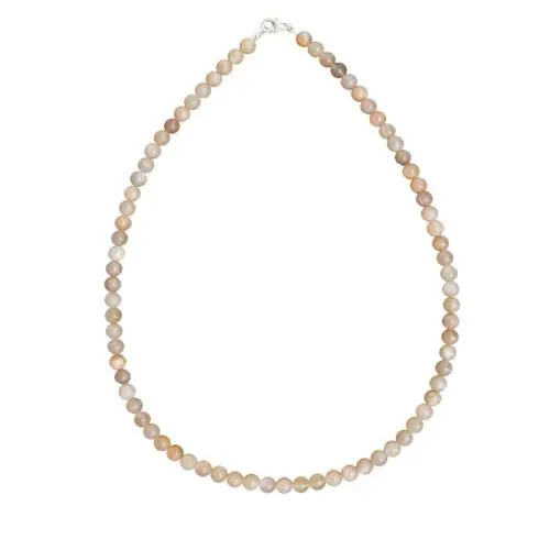 collier pierre de lune pierres boules 6mm