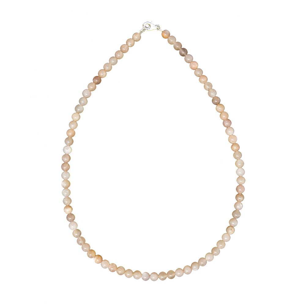 collar piedra de luna piedras bolas 6mm