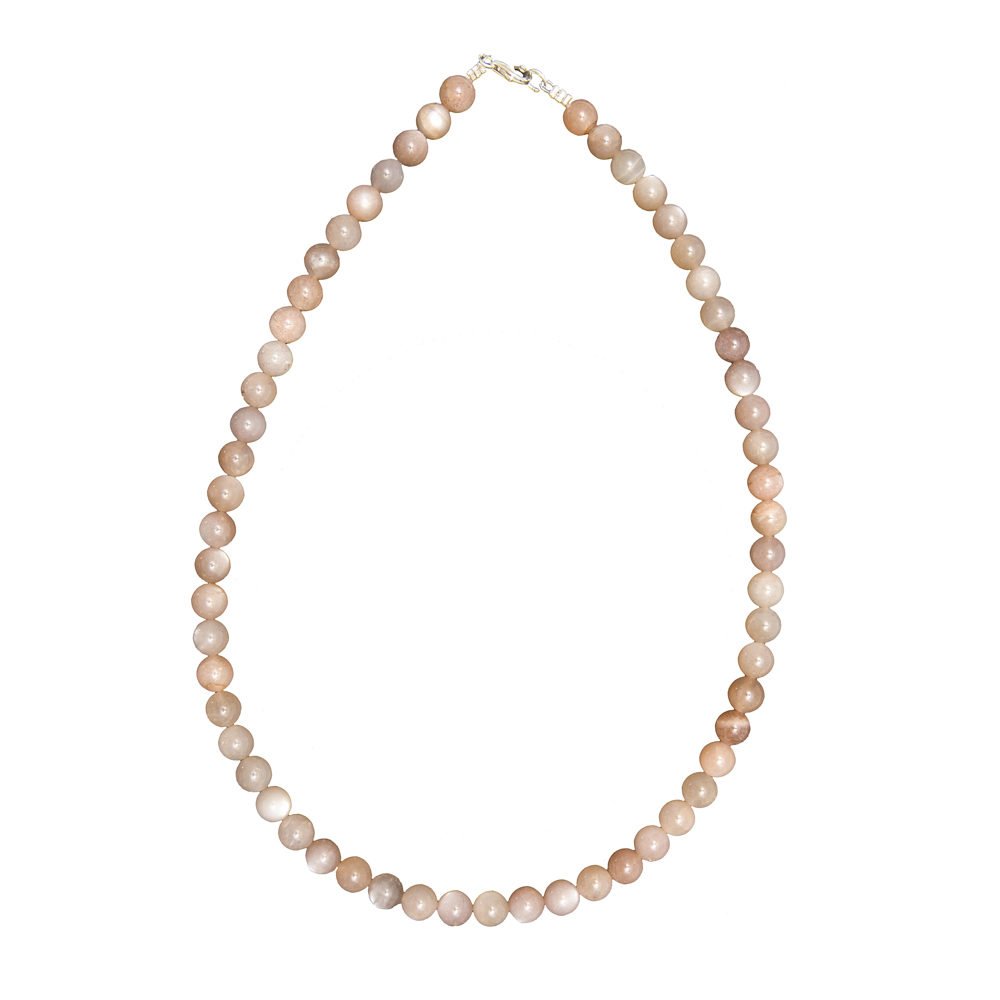 collar piedra de sol piedras bolas 8mm