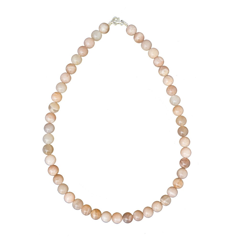 collar piedra de sol piedras bolas 10mm