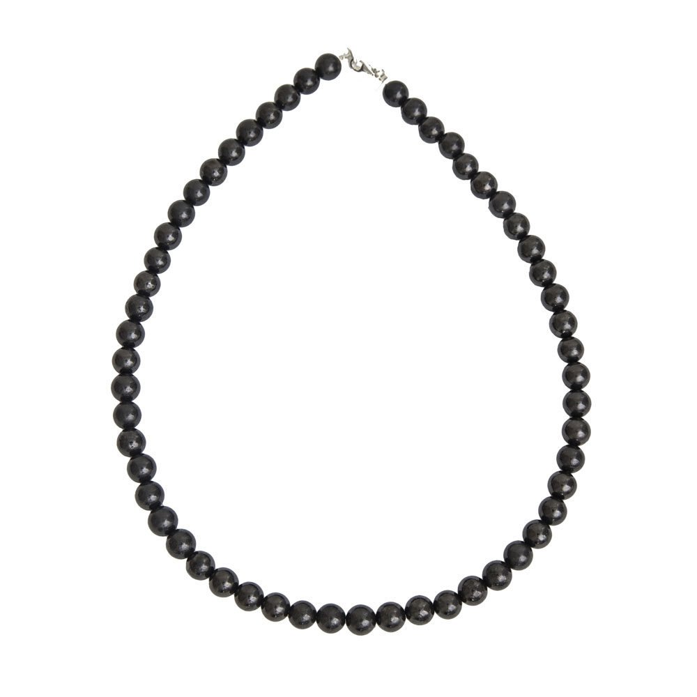 collar shungita piedras bolas 8mm