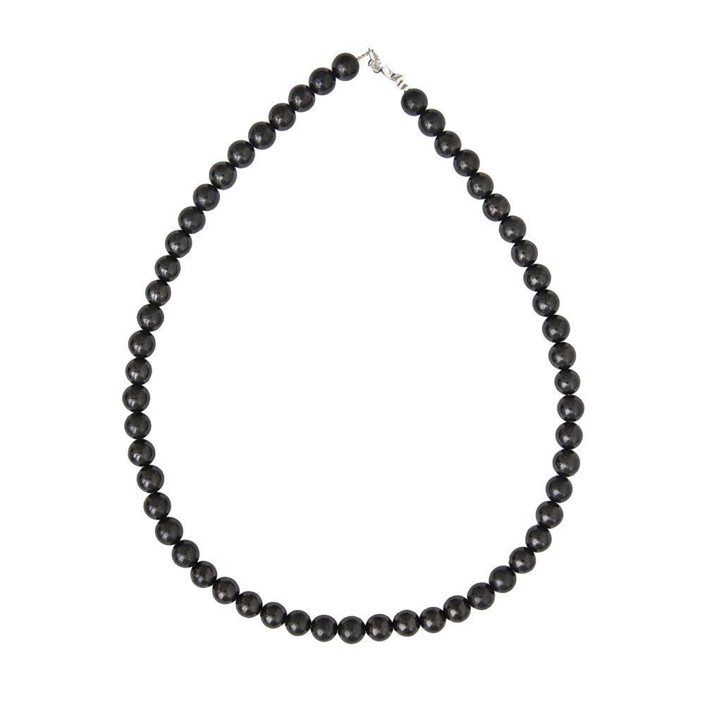 collar shungita piedras bolas 8mm