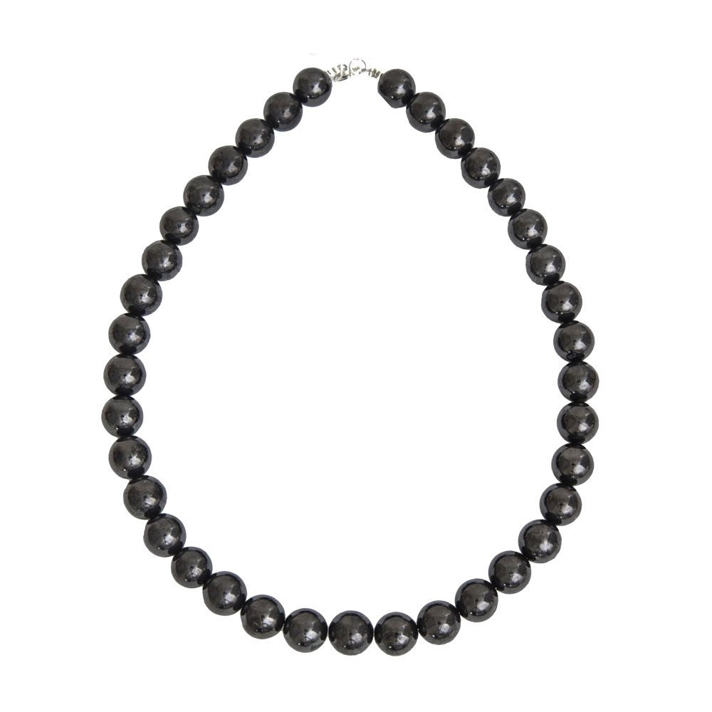 collar shungita piedras bolas 12mm