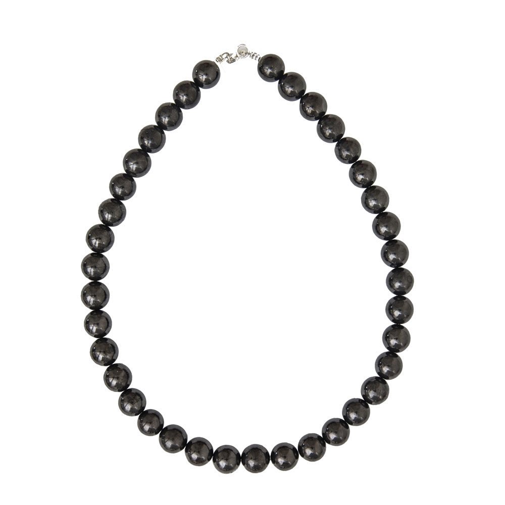 collar shungita piedras bolas 12mm