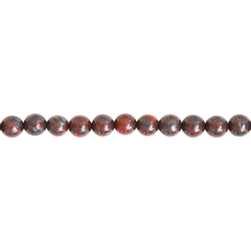 hilo jaspe brechado piedras bolas 6mm