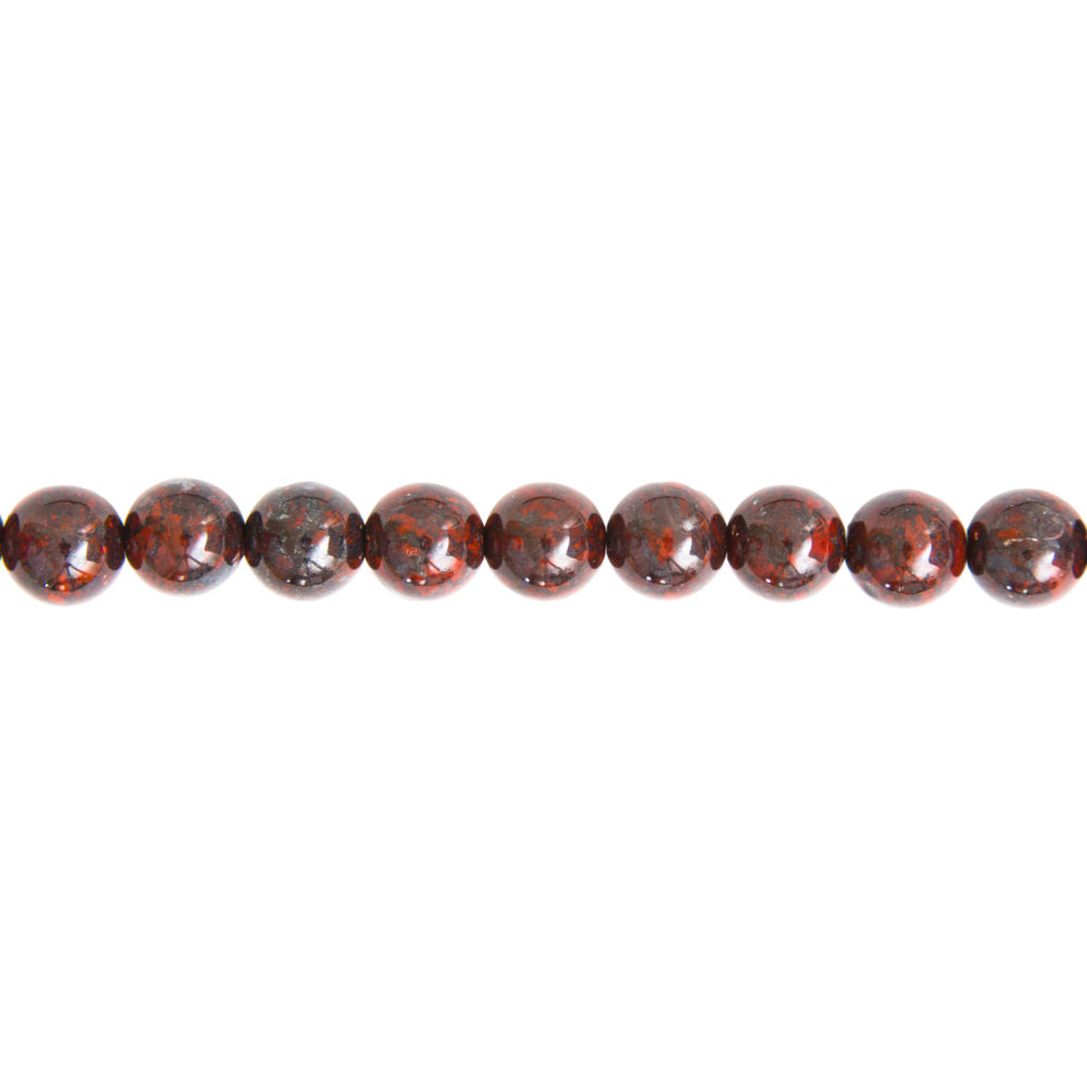 hilo jaspe brechado piedras bolas 10mm