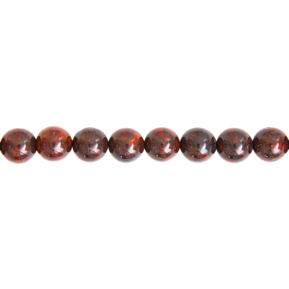 hilo jaspe brechado piedras bolas 12mm