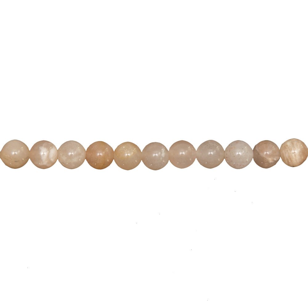 fil pierre de soleil pierres boules 6mm