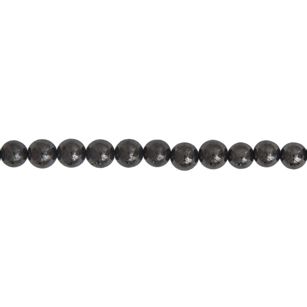 hilo shungita piedras bolas 6mm