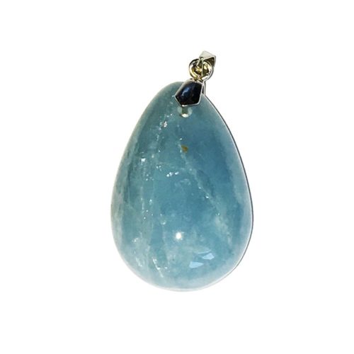 colgante aguamarina gota
