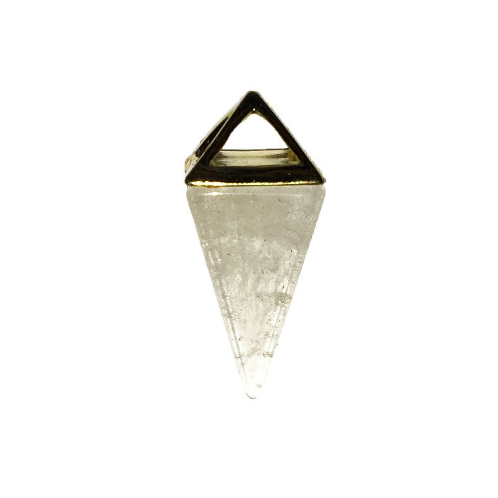 colgante cristal de roca pirámide