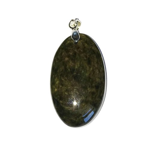 colgante obsidiana manta huichol gota