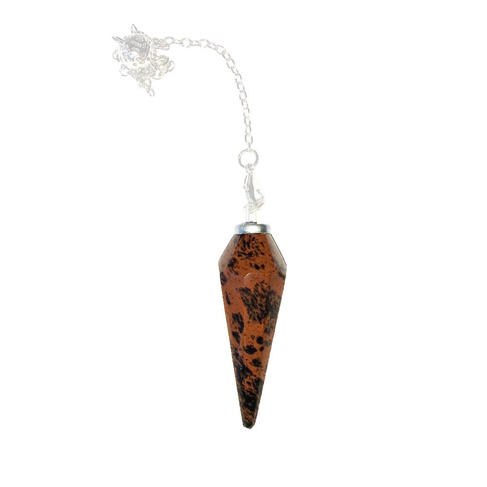 péndulo obsidiana caoba cono