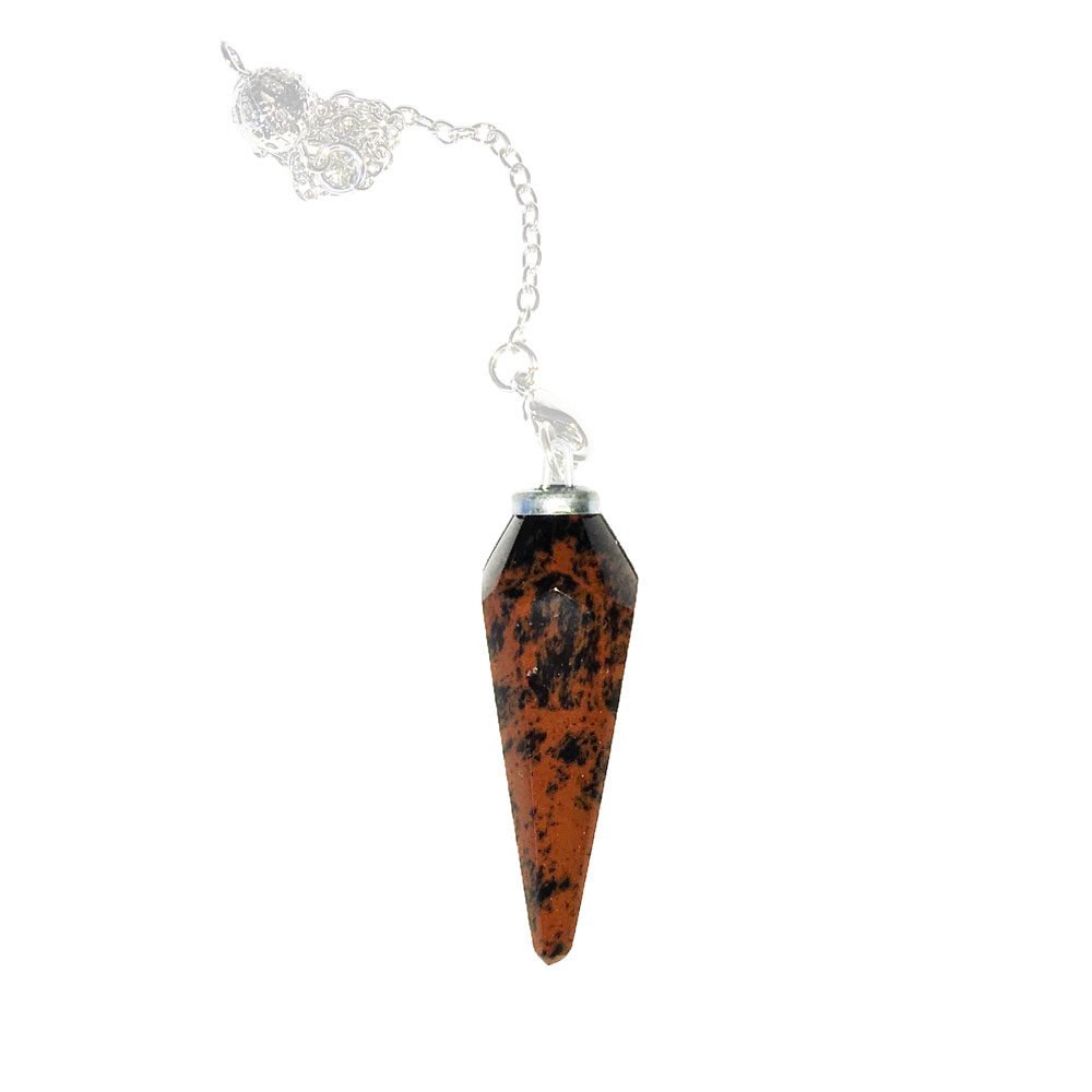 péndulo obsidiana caoba cono