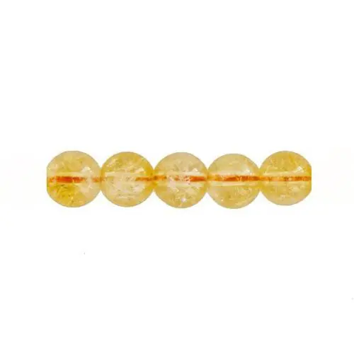perle ronde citrine 6mm