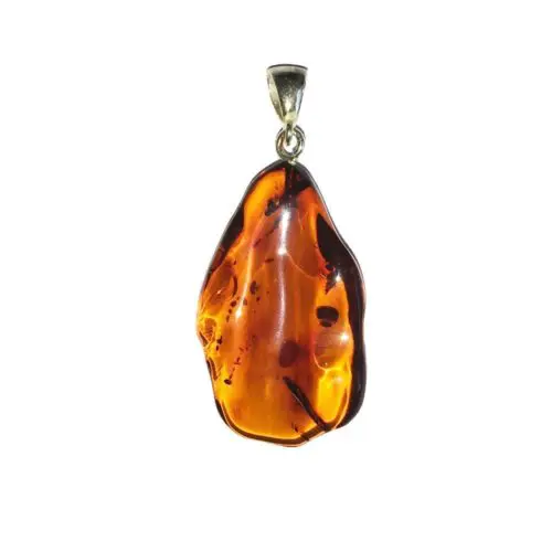 pendentif ambre brute