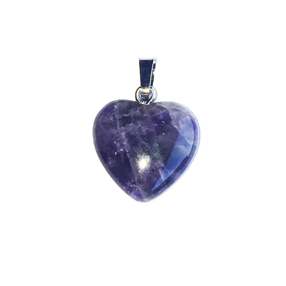colgante amatista corazón pequeño