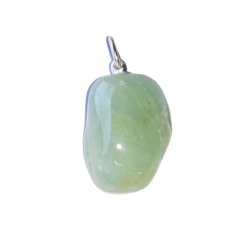 colgante aguamarina piedra rodada