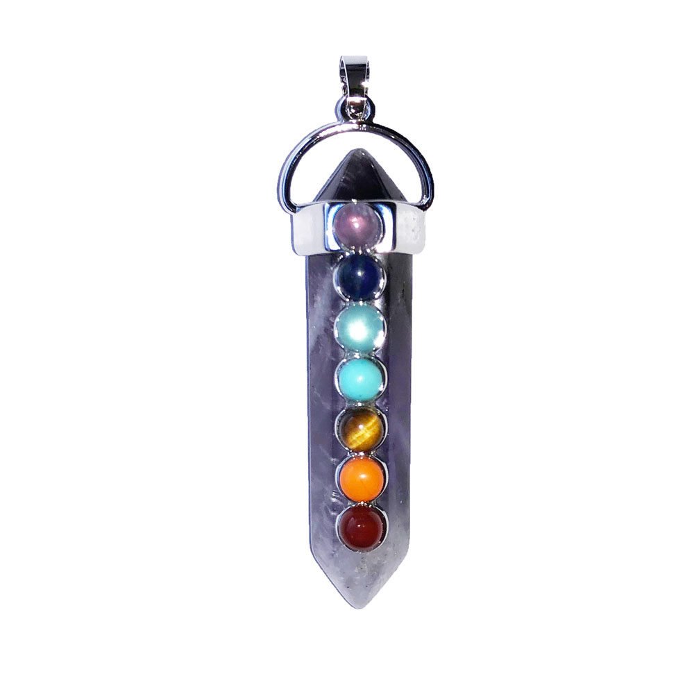 colgante amatista 7 chakras