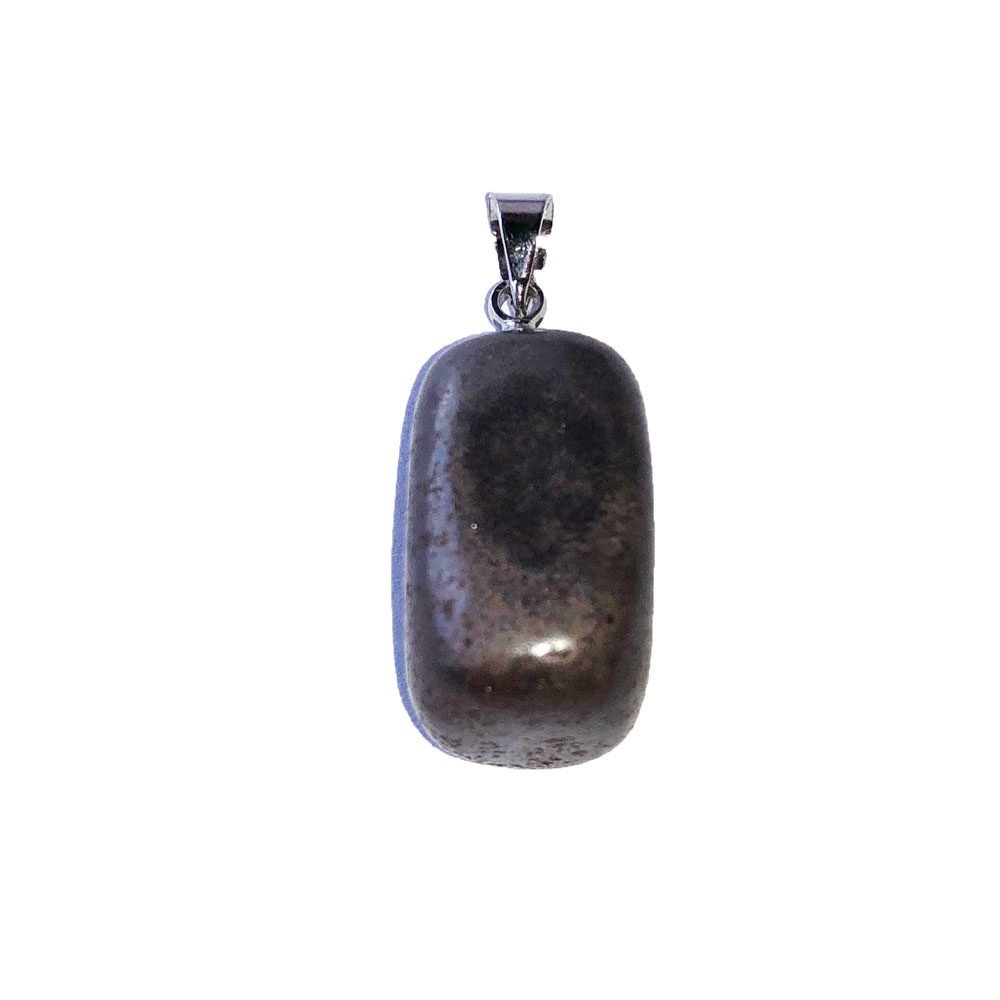 colgante hematita piedra rodada