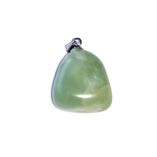 colgante jade verde piedra rodada