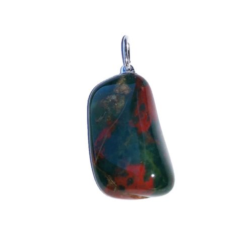 colgante jaspe heliotropo piedra rodada