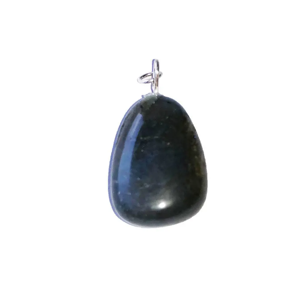 colgante labradorita piedra rodada