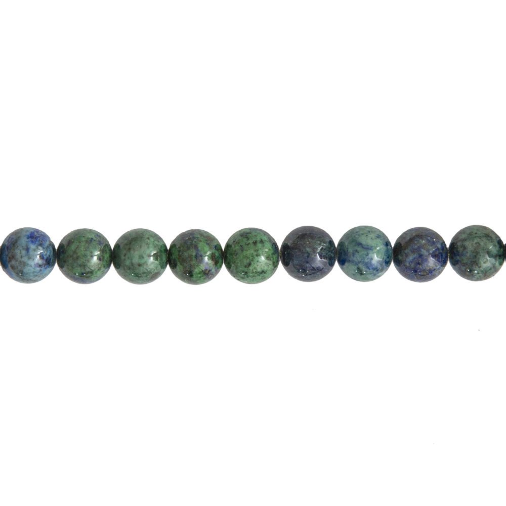 fil chrysocolle pierres boules 10mm