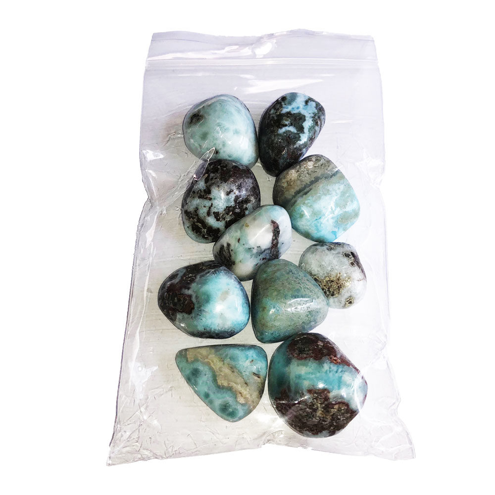 bolsa piedras rodadas larimar 250grs
