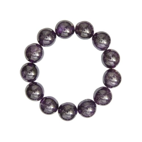 pulsera amatista piedras bolas 14mm