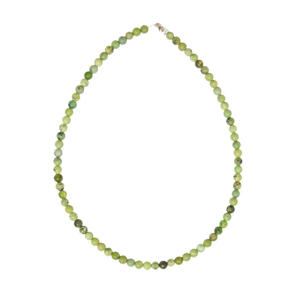 collar crisoprasa piedras bolas 06mm