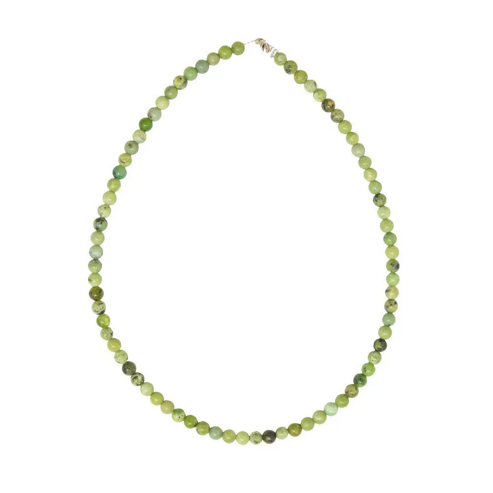 collar crisoprasa piedras bolas 06mm