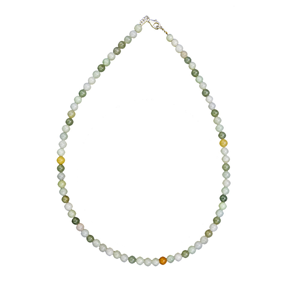 collar jade verde piedras bolas 6mm