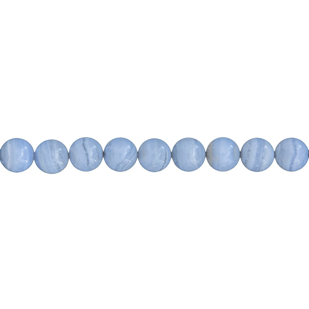 fil calcédoine pierres boules 10mm