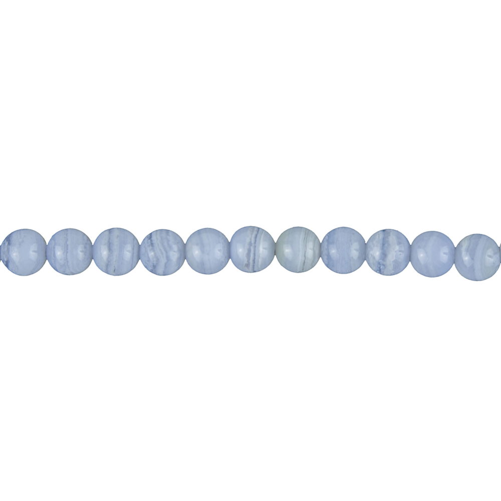 fil calcédoine pierres boules 6mm