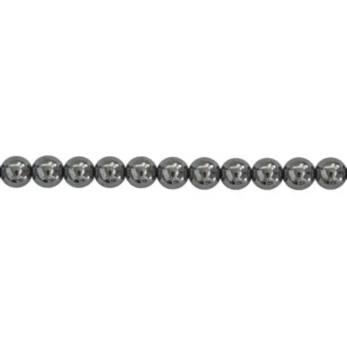 fil hématite pierres boules 6mm