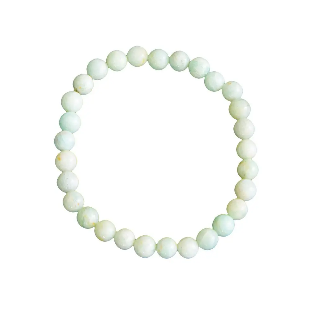 bracelet amazonite pierres boules 6mm