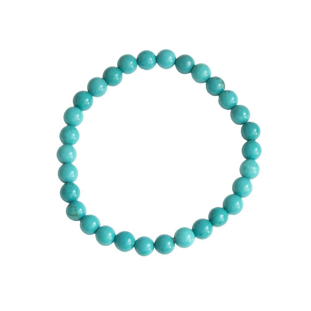 pulsera turquesa piedras bolas 6mm