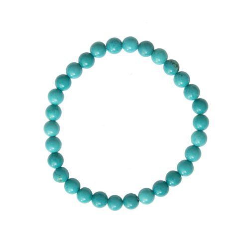 pulsera turquesa piedras bolas 6mm