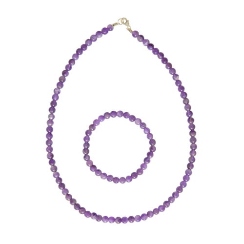 juego amatista piedras bolas 6mm