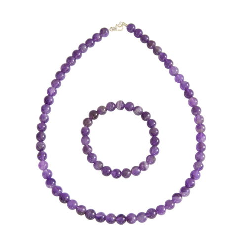 juego amatista piedras bolas 8mm