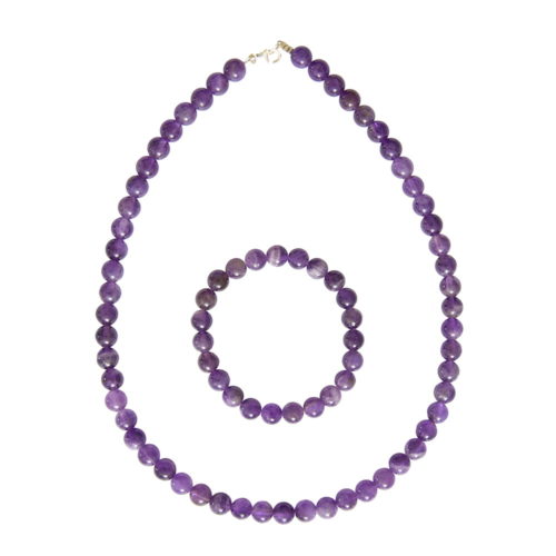 juego amatista piedras bolas 8mm