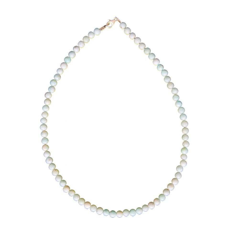 collar amazonita piedras bolas 6mm