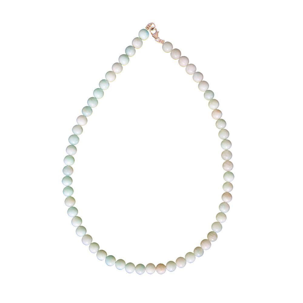 collar amazonita piedras bolas 8mm